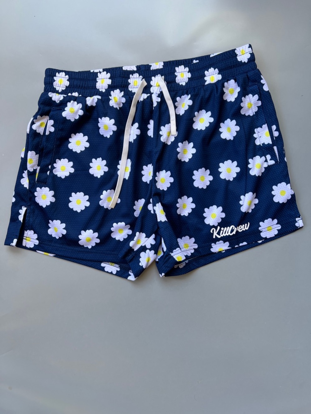 Kill Crew Black and Navy Branded Athletic Shorts
